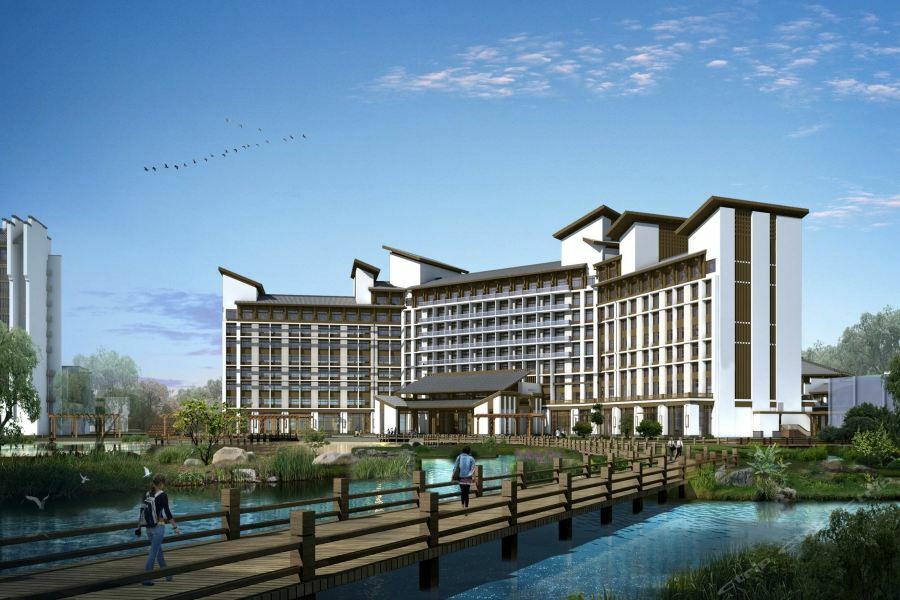 Отель Wanda Realm Hefei Chaohu Экстерьер фото